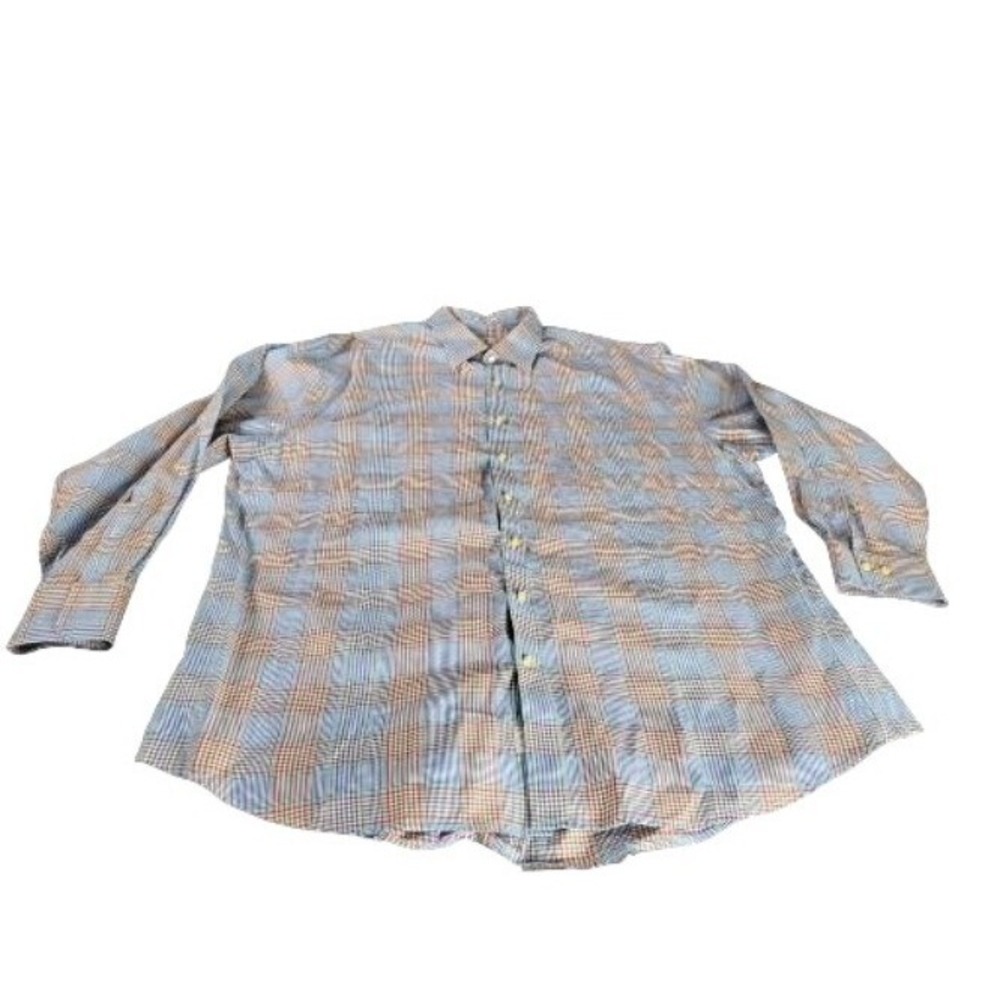 Peter Millar Men's Plaid Long Sleeve Button-Down Shirt XXL Casual Sport Shirt‎